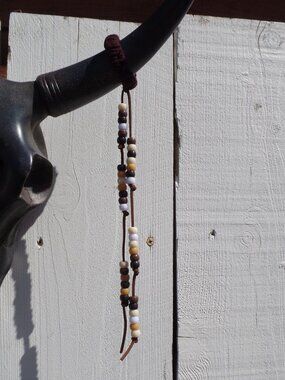 Hand Crafted Hair Tie  BEADED